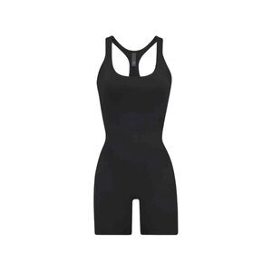 SKIMS Cycle Suit One Piece Swim Suit - Onyx - Medium
